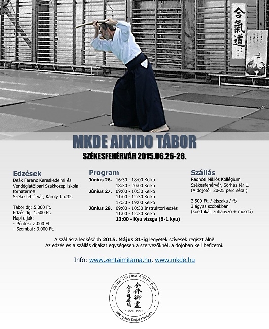 MKDE 2015. Székesfehérvári Aikido tábor